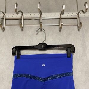 Lululemon Pants Women 8 x25 Blue High Rise Leggings Wunder Train Workout Gym